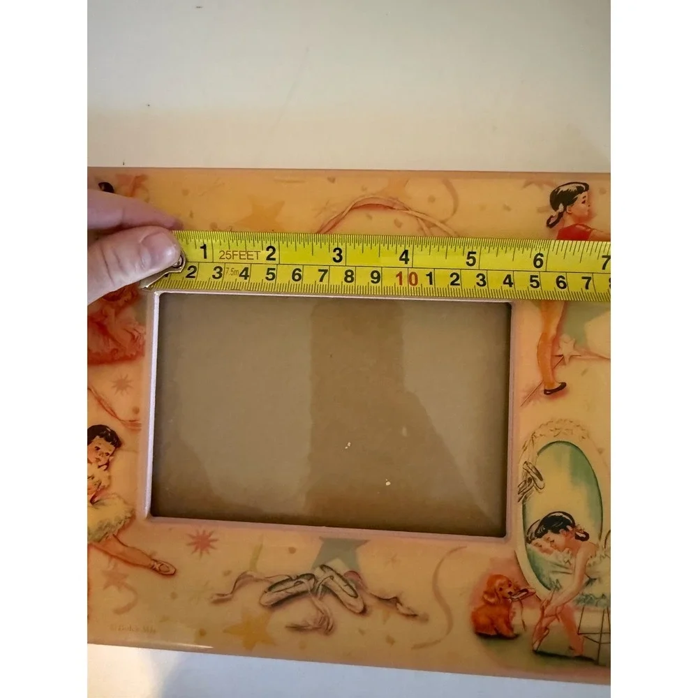 Dolce Mia Handmade Dancing Ballerinas Retro Print Picture Frame